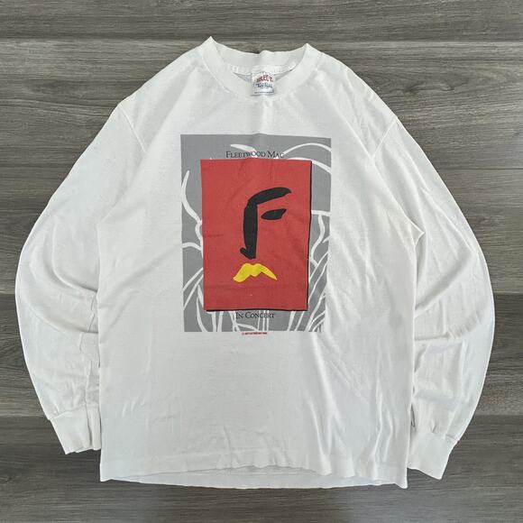 Vintage 80s Fleetwood Mac Shirt Mens Large Tango In The Night 1987 Single Stitch - Picture 1 of 5